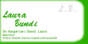 laura bundi business card